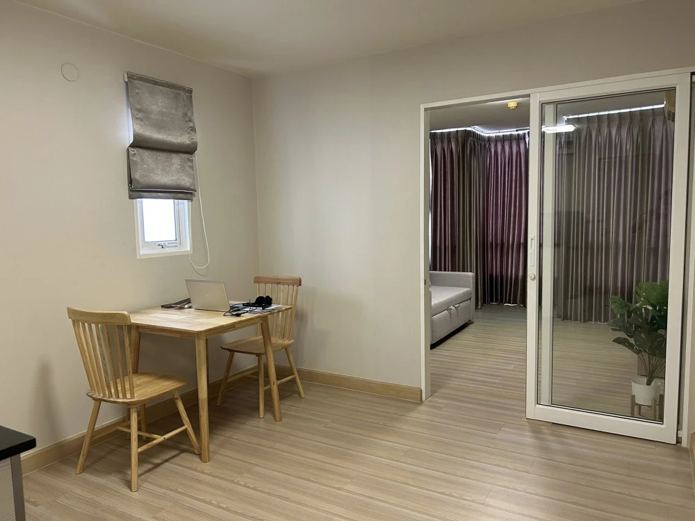 ให้เช่า M Society Condominium ห้องกว้างพื้นที่ใช้สอยเยอะ มาพร้อมเฟอร์และเครื่องใช้ไฟฟ้าครบครัน จองเลยจ้า