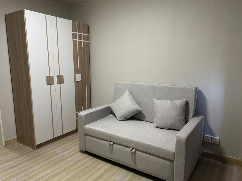 ให้เช่า M Society Condominium ห้องกว้างพื้นที่ใช้สอยเยอะ มาพร้อมเฟอร์และเครื่องใช้ไฟฟ้าครบครัน จองเลยจ้า