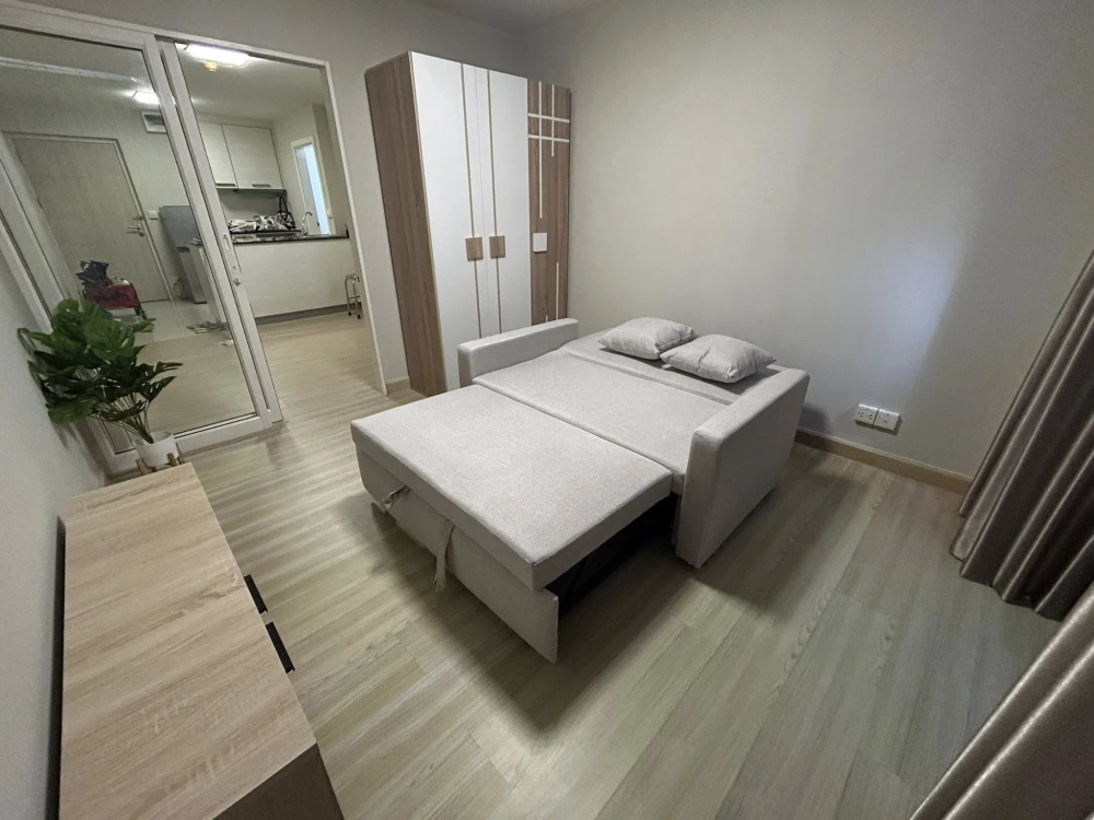 ให้เช่า M Society Condominium ห้องกว้างพื้นที่ใช้สอยเยอะ มาพร้อมเฟอร์และเครื่องใช้ไฟฟ้าครบครัน จองเลยจ้า