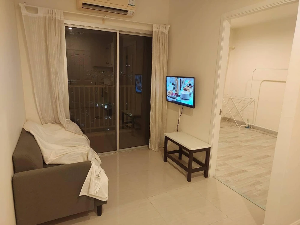 ให้เช่า Manor Sanambinnam ห้องหน้าอยู่ ชั้นสูง มีระเบียงในตัว รีบจองเลย