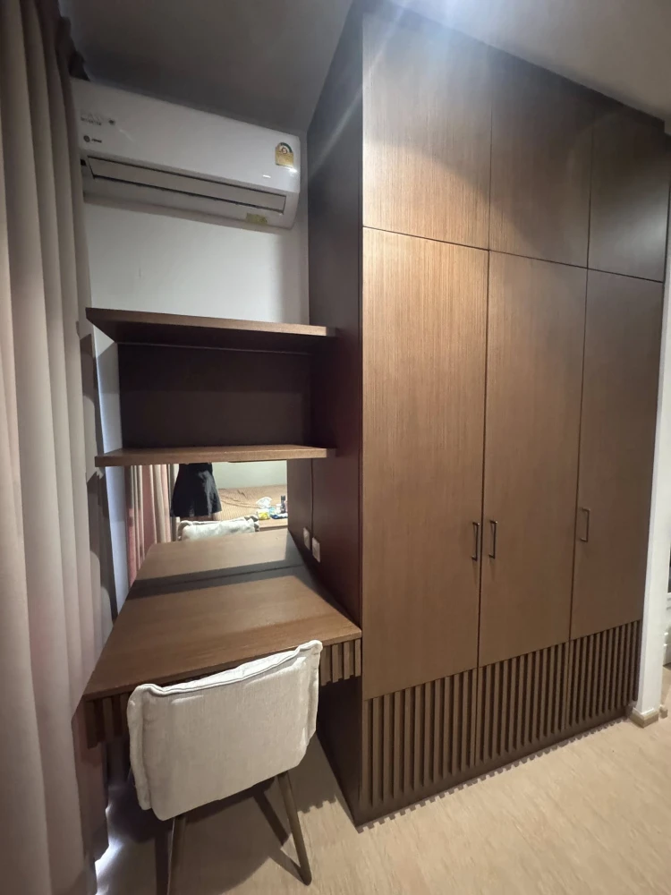 ให้เช่า Maru Ladprao 15 1 ห้องนอน 1 ห้องน้ำ เฟอร์นิเจอร์บิ้วอินอย่างดี เดินทางสะดวก จองเลย