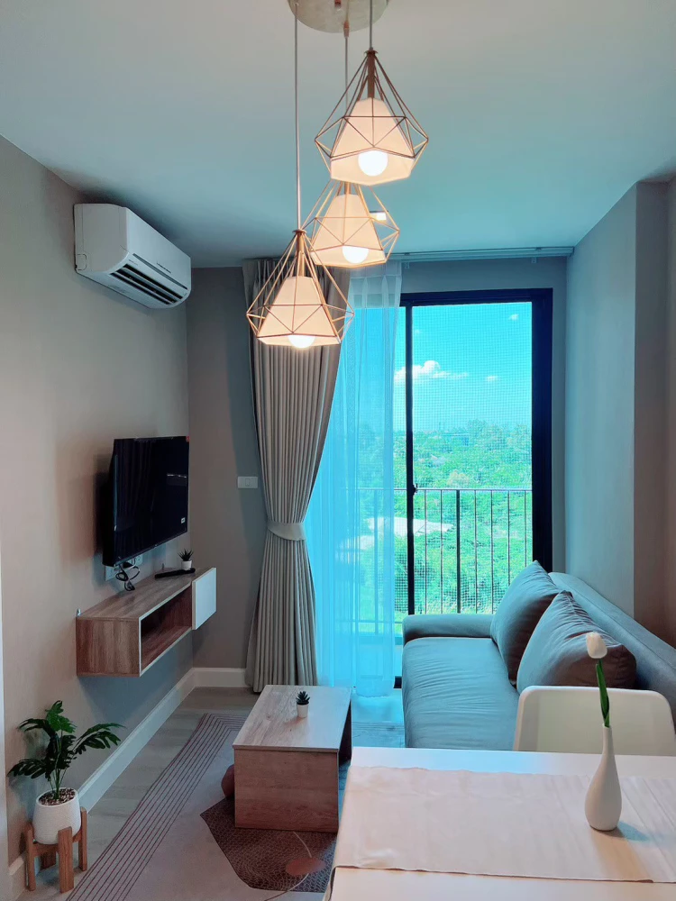 ให้เช่า Metro Luxe Riverfront Rattanathibet ชั้น 7 วิวแม่น้ำ แต่งครบ น่าอยู่ จองเลย