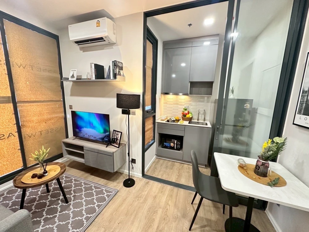 ให้เช่า Modiz Rhyme Ramkhamhaeng ชั้น 22 ห้องสวย แต่งครบ สนใจจองเลย