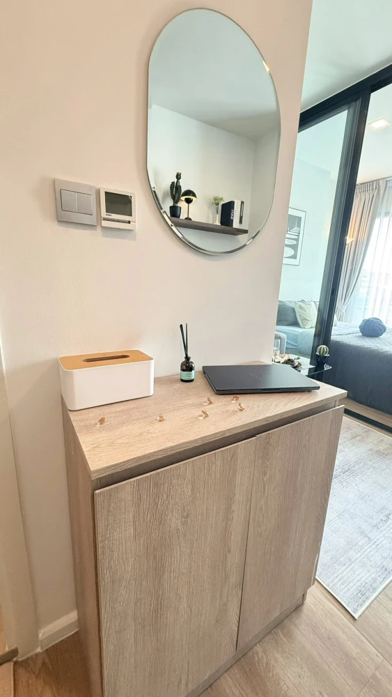 ให้เช่า Modiz Sukhumvit 50 ห้องเฟอร์นิเจอร์ + เครื่องใช้ไฟฟ้าครบ หิ้วกระเป๋าเข้าอยู่ได้เลย