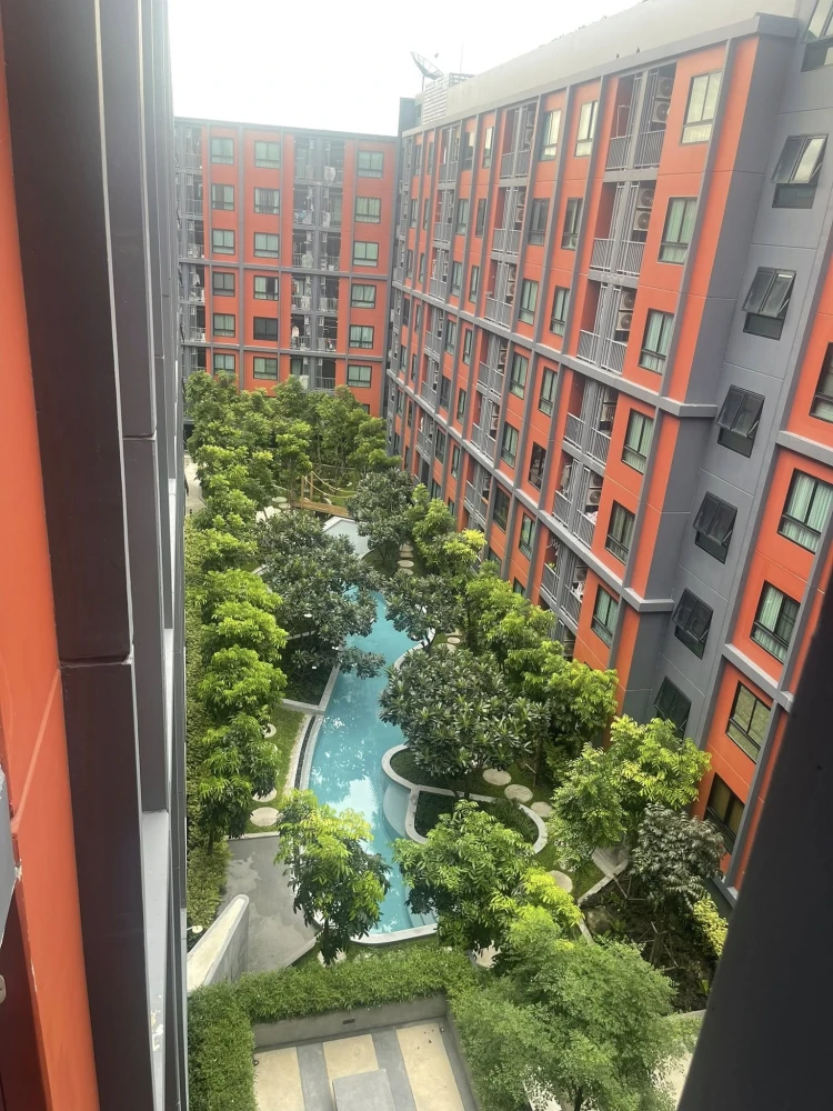 ให้เช่า Monte Rama 9 อาคาร B ชั้น 7 เฟอร์นิเจอร์ครบพร้อมเข้าอยู่ วิว สนามราชมังคลากีฬาสถาน แดดเช้า รีบจองเลย