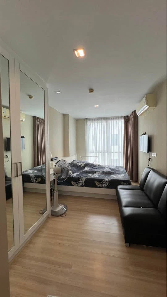 ให้เช่า Nice Suites สนามบินน้ำ ห้องกว้างขวางอยู่สบาย มีอุปกรณ์เครื่องใช้ไฟฟ้าครบชุด สามารถหิ้วกระเป๋าเข้าอยู่ได้เลย