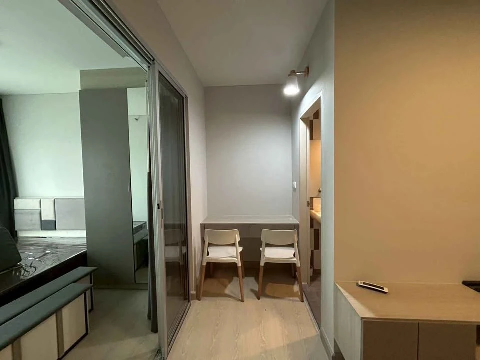 ให้เช่า Niche id @ Pakkret Station ห้องพร้อมอยู่ ชั้นสูง พร้อมเฟอร์ + เครื่องใช้ไฟฟ้าครบ จองเลย