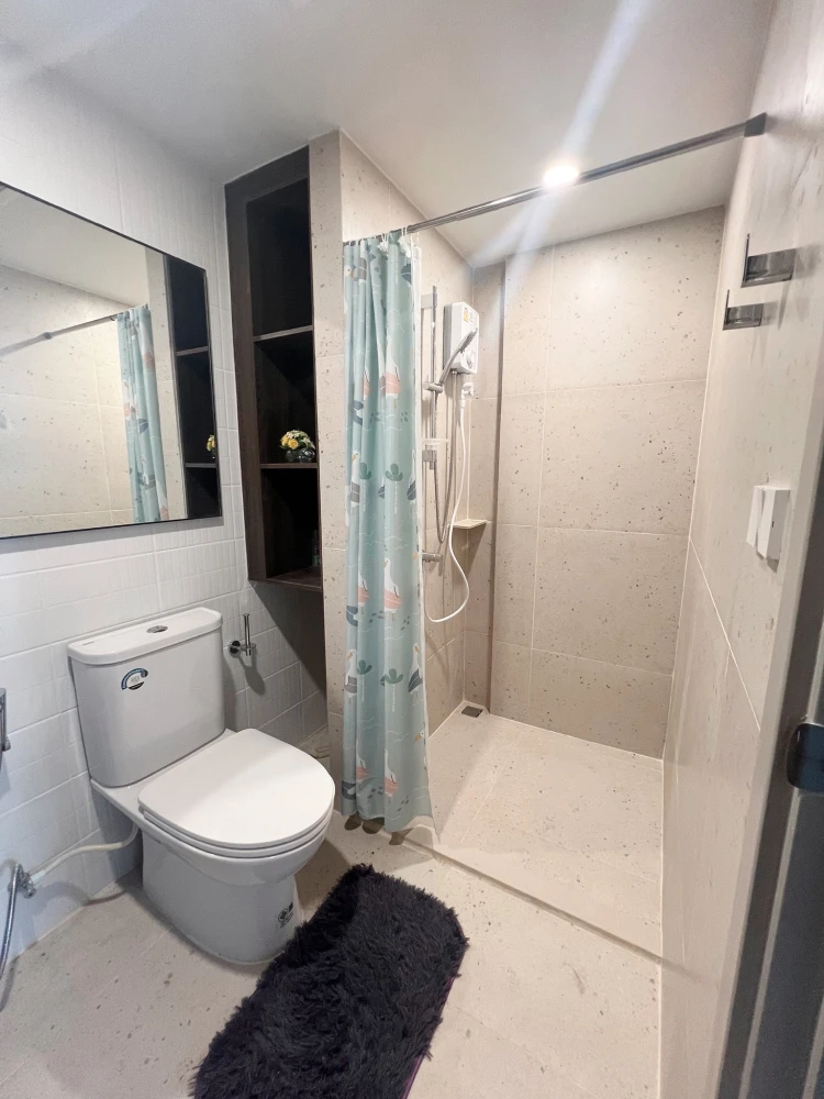 ให้เช่า Nue Cross Khu Khot Station 1 ห้องนอน 1 ห้องน้ำ วิวโล่ง ไม่บล็อค เฟอร์ครบ จองเลย