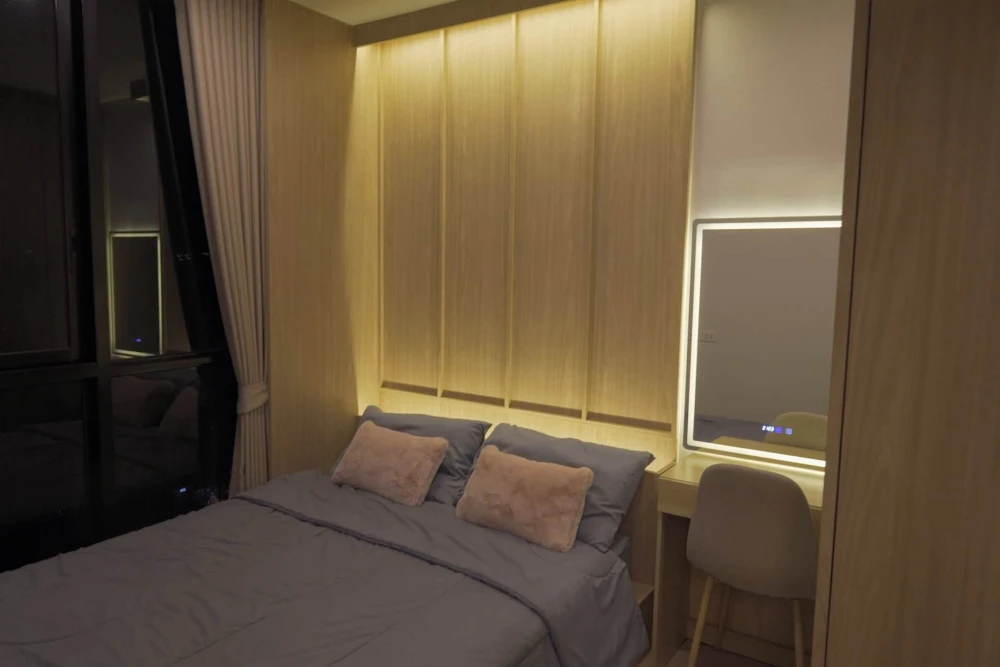 ให้เช่า NUE DISTRICT R9 ชั้น 40 (ชั้นบนสุด) ห้องตกแต่งและติดตั้งเฟอร์นิเจอร์ Built-in พร้อมเข้าอยู่