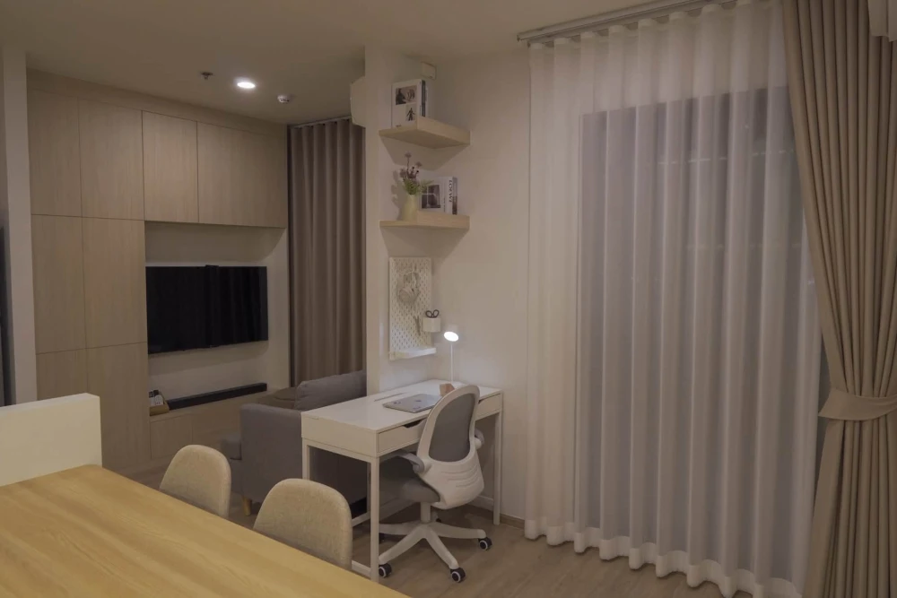 ให้เช่า NUE DISTRICT R9 ชั้น 40 (ชั้นบนสุด) ห้องตกแต่งและติดตั้งเฟอร์นิเจอร์ Built-in พร้อมเข้าอยู่