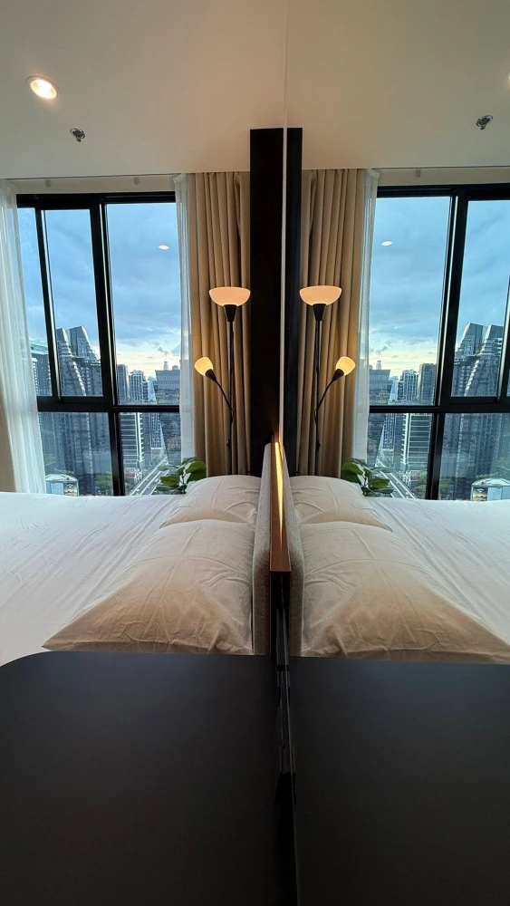 ให้เช่า NUE DISTRICT R9 ห้องตกแต่งโดยอินทีเรีย งาน Built-in ทั้งห้อง เฟอร์นิเจอร์และเครื่องใช้ไฟฟ้าครบ พร้อมเข้าอยู่
