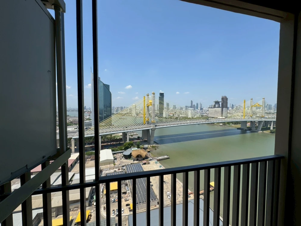 ให้เช่า NUE Riverest Ratburana คอนโดริมน้ำ บรรยากาศดี วิวสวย วิวสะพานแขวน รีบจองเลยจ้า