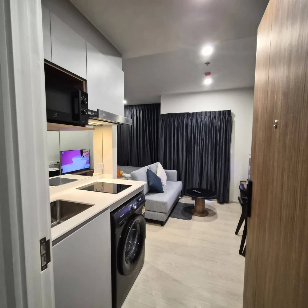 ให้เช่า NUE Riverest Ratburana ห้องพร้อมอยู่ ชั้นไม่สูง เฟอร์พร้อม จองเลย