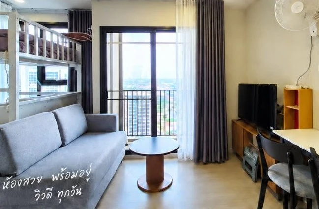 ให้เช่า NUE RIVEREST Ratburana ห้องสตูดิโอ เฟอร์ครบ วิวแม่น้ำสวยจากชั้นสูง ห้ามพลาด