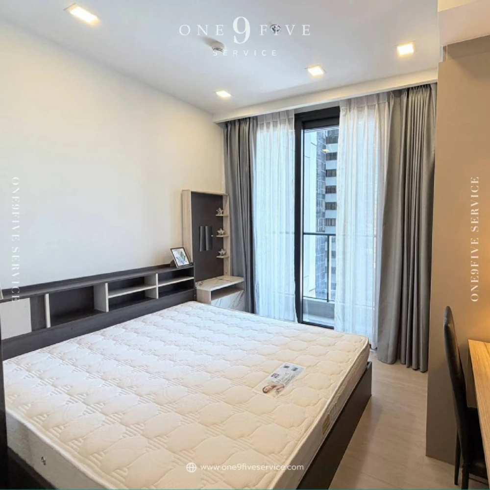 ให้เช่า One 9 Five Asoke-Rama 9 ห้องกั้นเป็นสัดส่วน ชั้น 10 ได้วิวสูง ราคากันเอง ต้องห้ามพลาดห้องนี้
