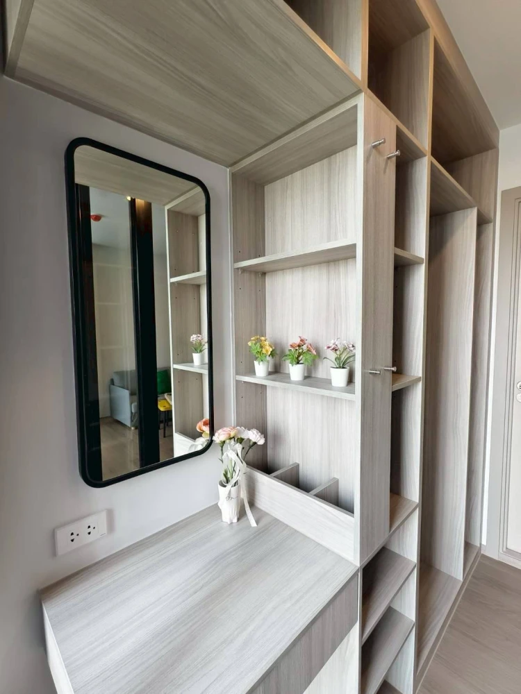 ให้เช่า Origin Play Bangkhunnon Triple Station ทิศเหนือ วิวสวน เฟอร์นิเจอร์พร้อมอยู่ รีบจองเลย