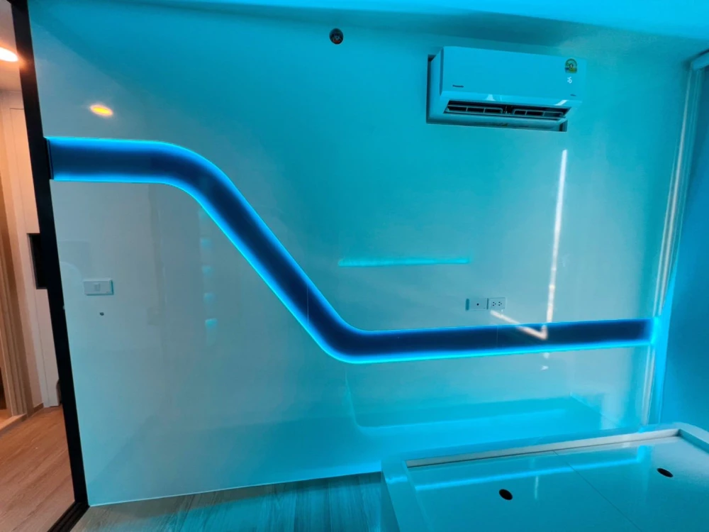 ให้เช่า Origin Play Bangkhunnon Triple Station ห้องชั้น 12 บิ้วอินเฟอร์นิเจอร์อย่างดี สิ่งอำนวยความสะดวกครบครัน จองเลย