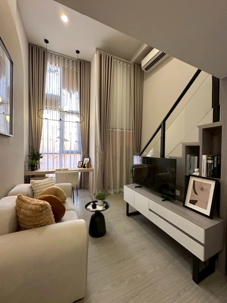 ให้เช่า Origin Plug & Play Ramkhamhaeng Triple Station ห้องพร้อมอยู่ เฟอร์พร้อม กว้างอยู่สบาย+++