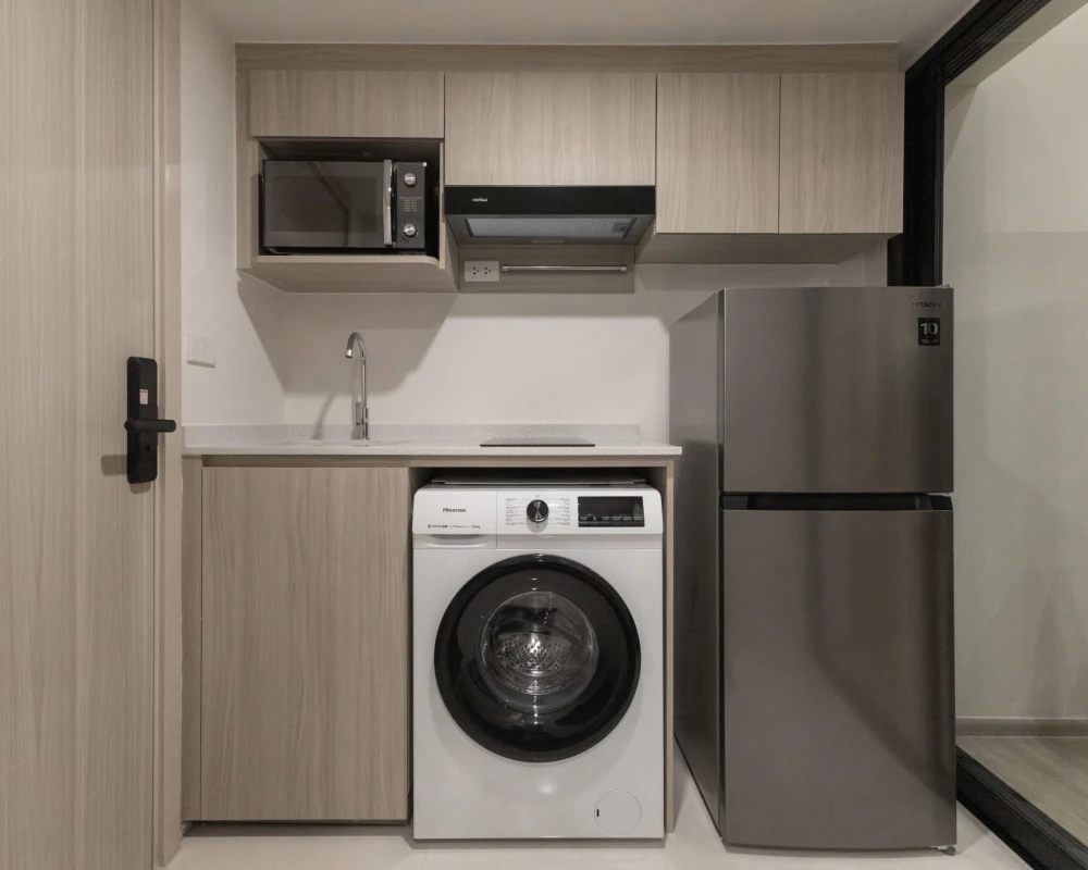 ให้เช่า Origin Plug&Play E22 Station ห้องเพดานสูง โปร่งโล่ง มาพร้อมสิ่งอำนวยความสะดวกครบครัน รีบจองเลยจ้า