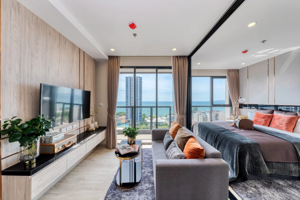 ให้เช่า PANORA PATTAYA ห้อง one-bedroom , Sea view มองเห็นทะเลได้จากห้องนอน ห้ามพลาด