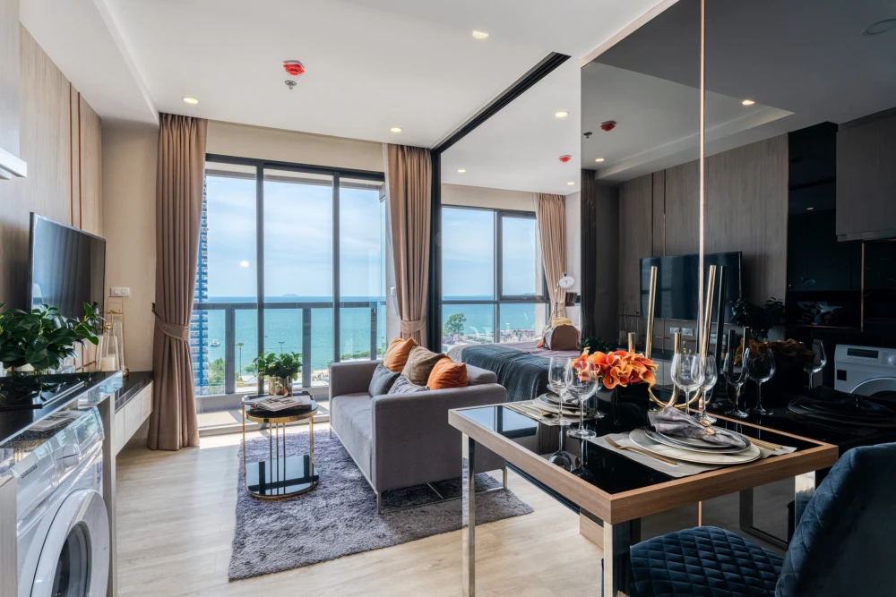 ให้เช่า PANORA PATTAYA ห้อง one-bedroom , Sea view มองเห็นทะเลได้จากห้องนอน ห้ามพลาด