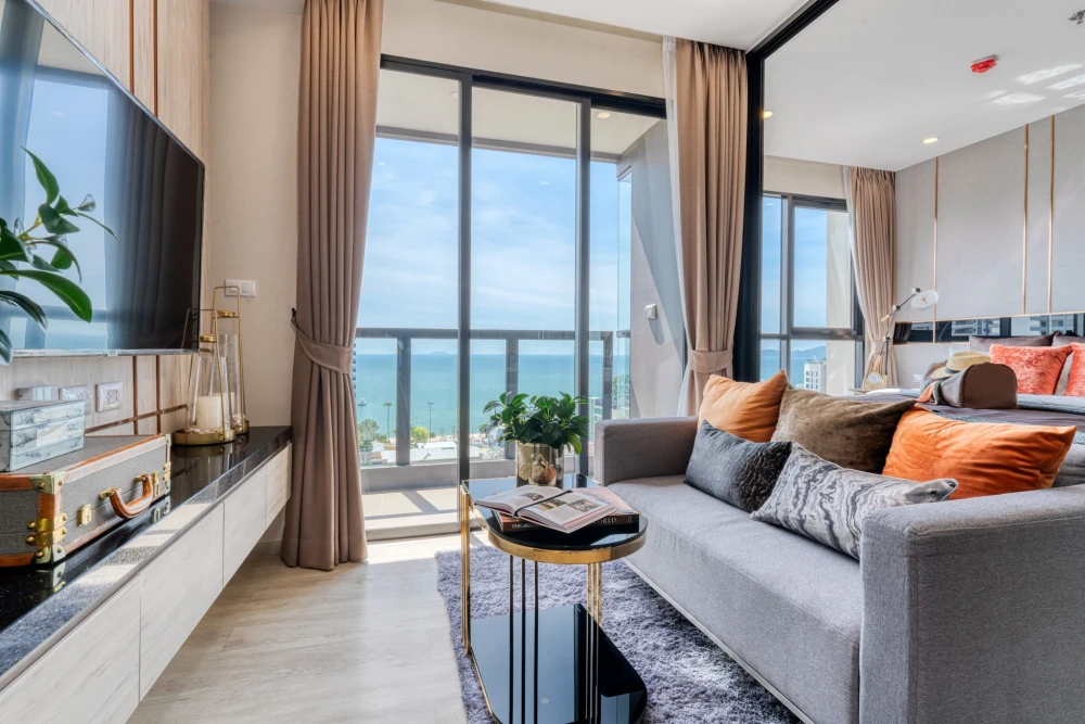 ให้เช่า PANORA PATTAYA ห้อง one-bedroom , Sea view มองเห็นทะเลได้จากห้องนอน ห้ามพลาด