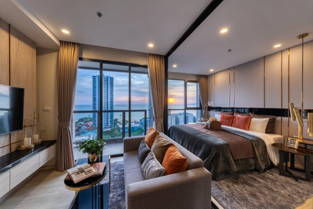 ให้เช่า PANORA PATTAYA ห้อง one-bedroom , Sea view มองเห็นทะเลได้จากห้องนอน ห้ามพลาด