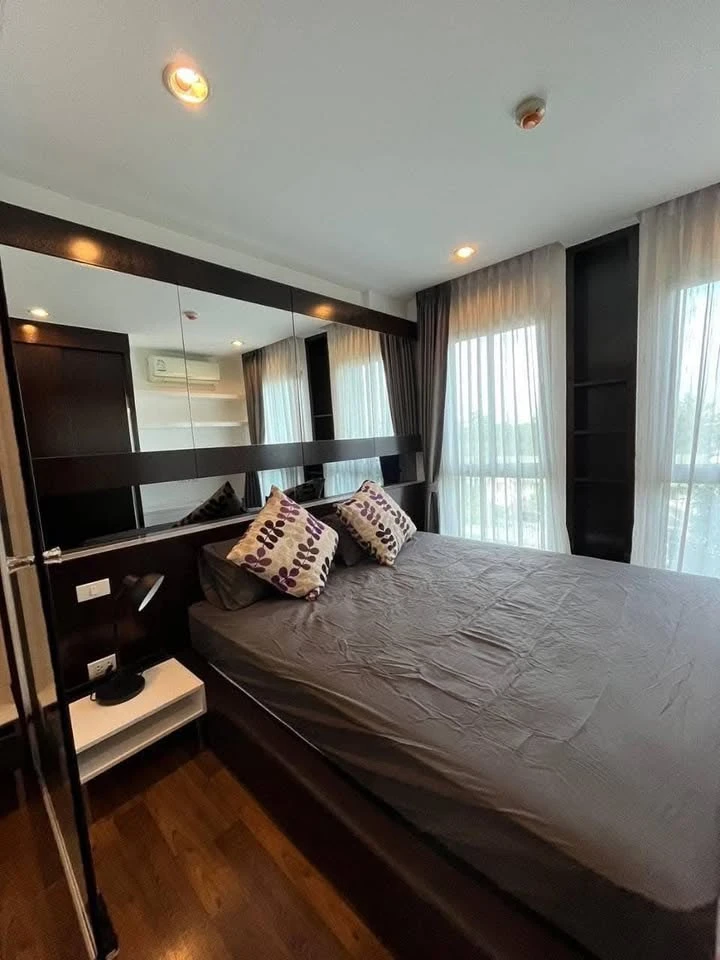 For rent: PARC EXO Kaset-Nawamin, Building F, 8th floor, fully furnished, built-in, complete amenities, reserve now.