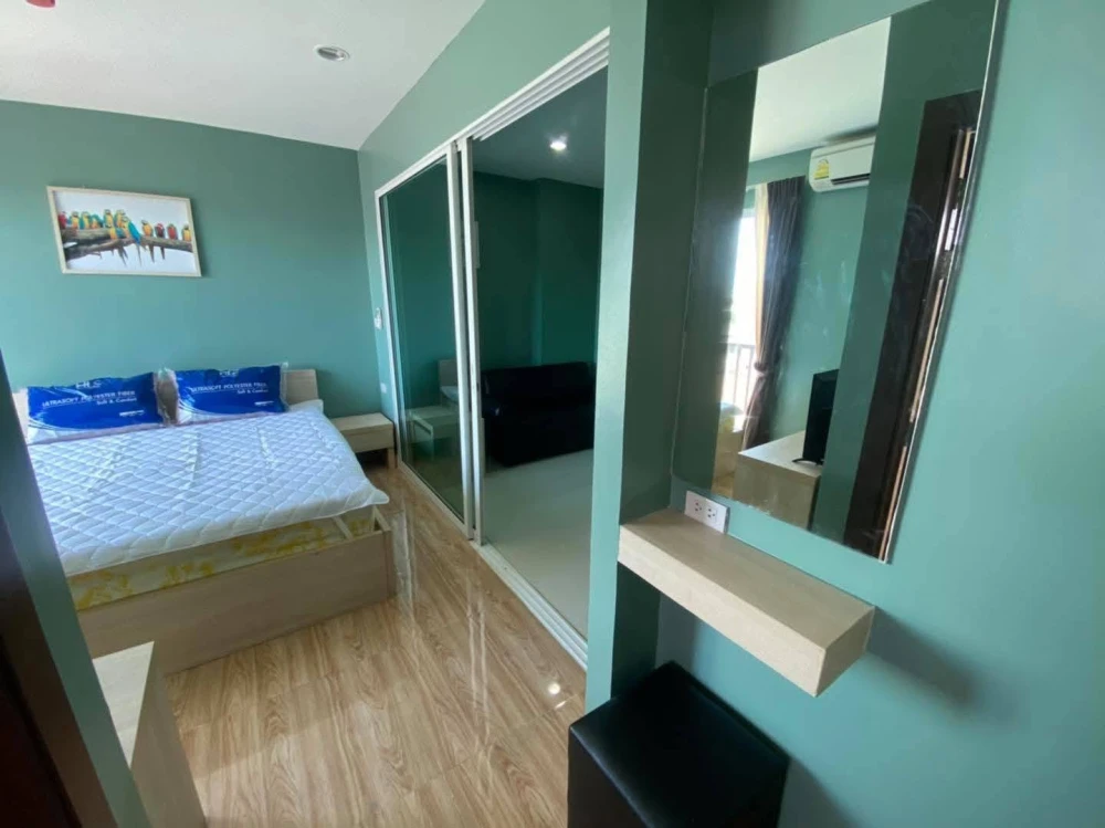 ให้เช่า Park Siri Condo Resort Bangsaen ห้องสีเขียวมินิมอล สิ่งอำนวยความสะดวกครบ จองด่วน