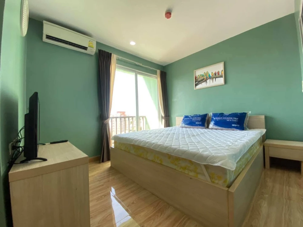ให้เช่า Park Siri Condo Resort Bangsaen ห้องสีเขียวมินิมอล สิ่งอำนวยความสะดวกครบ จองด่วน