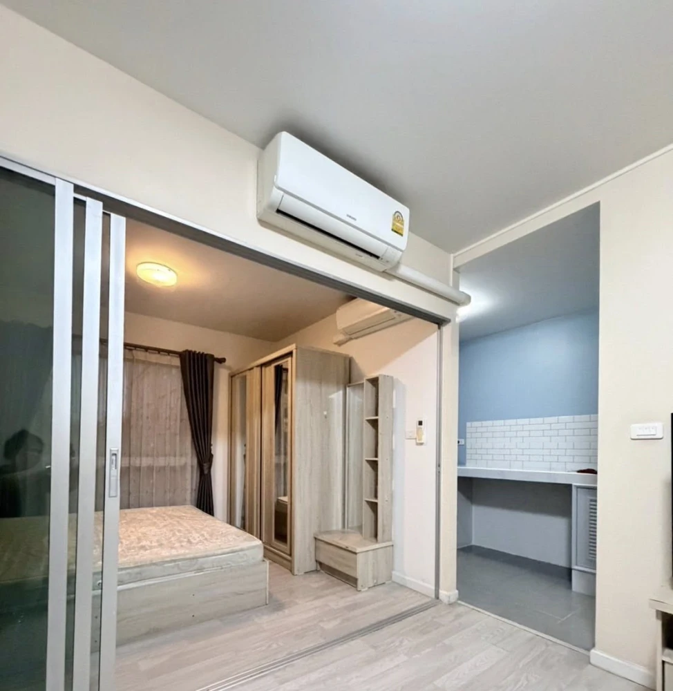 ให้เช่า Plum Condo Laemchabang ห้องมุมคนไม่พลุกพล่าน เฟอร์นิเจอร์ครบครัน หิ้วกระเป๋าเข้าอยู่ได้เลยจ้า