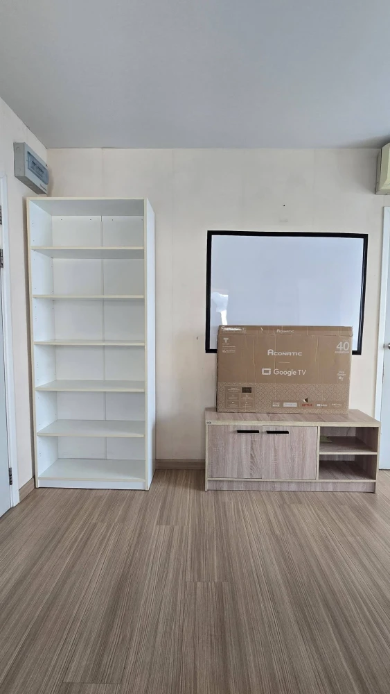 ให้เช่า Plum Condo Nawamin ห้องชั้น 8 มาพร้อมเฟอร์นิเจอร์และเครื่องใช้ไฟฟ้าครบครัน รีบจองเลยจ้า