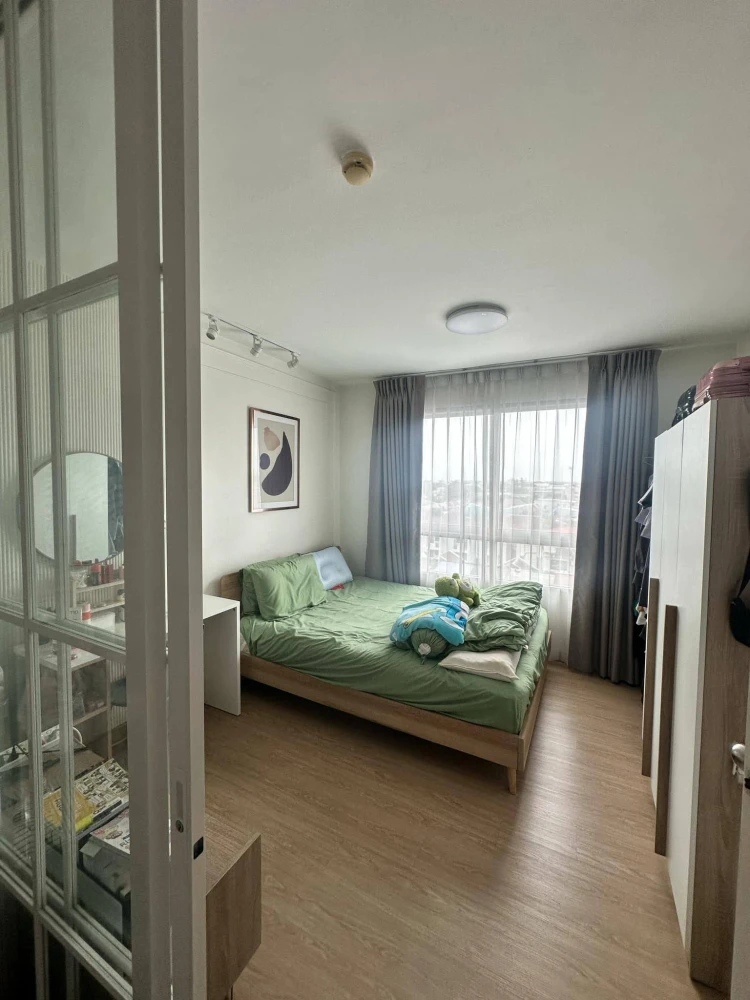 ให้เช่า Plum Condo Nawamin ห้องน่าอยู่ ชั้น 7 เฟอร์นิเจอร์ครบครัน หิ้วกระเป๋าเข้าอยู่ได้เลยจ้า