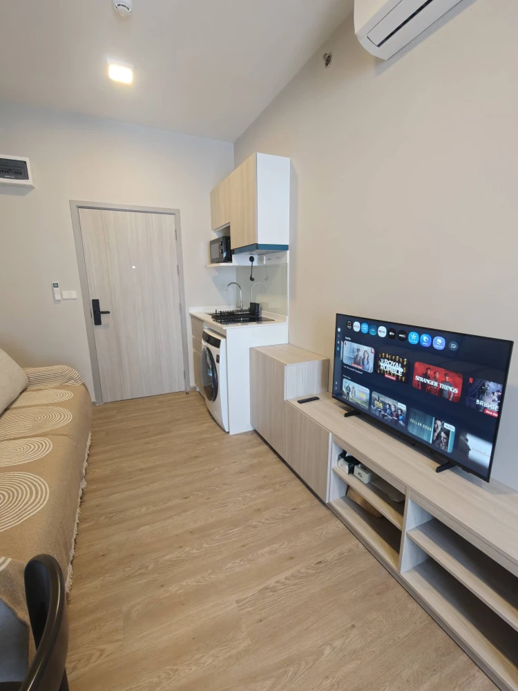 ให้เช่า Plum Condo New West ชั้น 12 วิวใกล้สวน ห้องมุมติดบันได (สงบ) เฟอร์นิเจอร์และเครื่องใช้ไฟฟ้าครบ