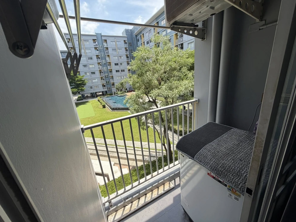 ให้เช่า Plum Condo Park Rangsit ชั้น 3 วิวสระ แต่งครบ จองเลย ห้ามพลาด