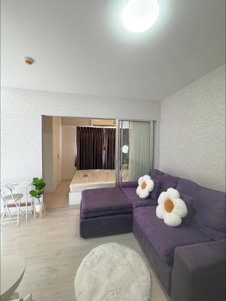 ให้เช่า Plum Condo Park Rangsit ห้องมุมให้ความเป็นส่วนตัว แต่งสวยคุมโทน ติดวอลเปเปอร์อย่างดี ห้ามพลาด