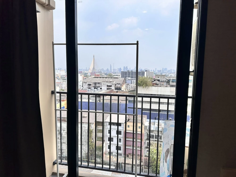 ให้เช่า Plum Condo Pinklao Station ห้องชั้นสูง มีระเบียง วิวสะพานพระราม 8 ราคาดีหายาก จองเลย