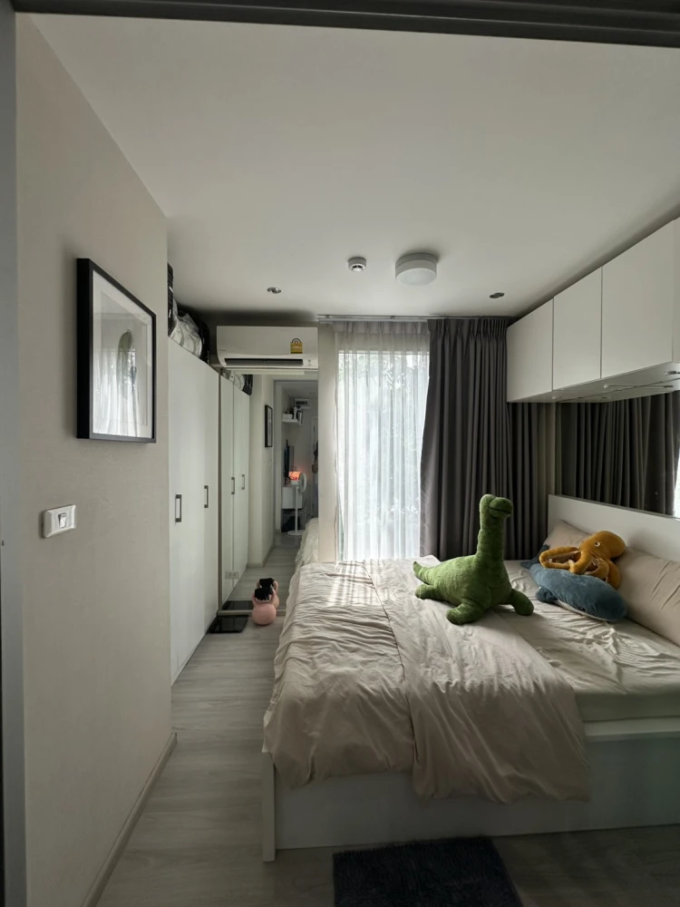 ให้เช่า Plum Condo Ram 60 Interchange 1 ห้องนอน 1 ห้องน้ำ บิ้วอินหัวเตียงอย่างดี ตกแต่งคุมโทน รีบจองด่วนๆ