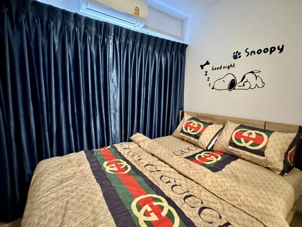 ให้เช่า Plum Condo Rangsit Fresh ห้องน่าอยู่ มาพร้อมเฟอร์และเครื่องใช้ไฟฟ้าครบครัน หิ้วกระเป๋าเข้าอยู่ได้เลยจ้า