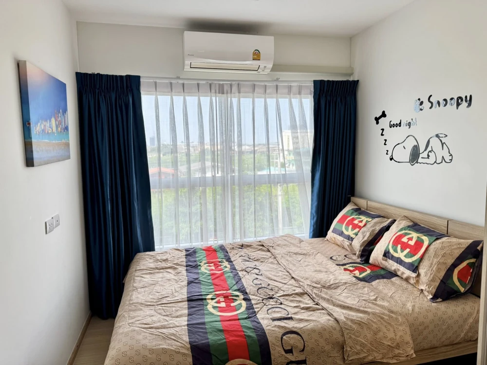 ให้เช่า Plum Condo Rangsit Fresh ห้องน่าอยู่ มาพร้อมเฟอร์และเครื่องใช้ไฟฟ้าครบครัน หิ้วกระเป๋าเข้าอยู่ได้เลยจ้า