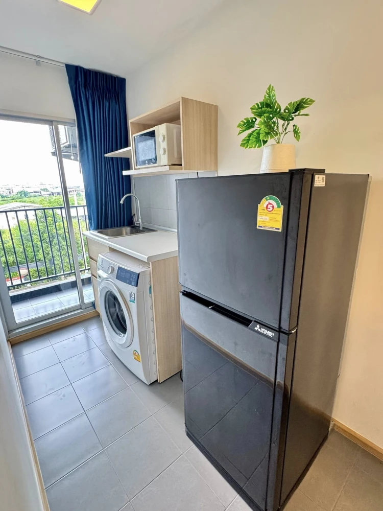 ให้เช่า Plum Condo Rangsit Fresh ห้องน่าอยู่ มาพร้อมเฟอร์และเครื่องใช้ไฟฟ้าครบครัน หิ้วกระเป๋าเข้าอยู่ได้เลยจ้า