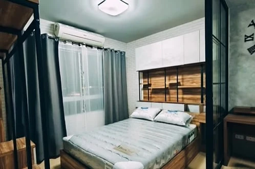 ให้เช่า Plum Condo Samakkhi ห้องมุมแต่งสวยคุมโทน เฟอร์นิเจอร์ครบครัน พลาดแล้วจะเสียใจ