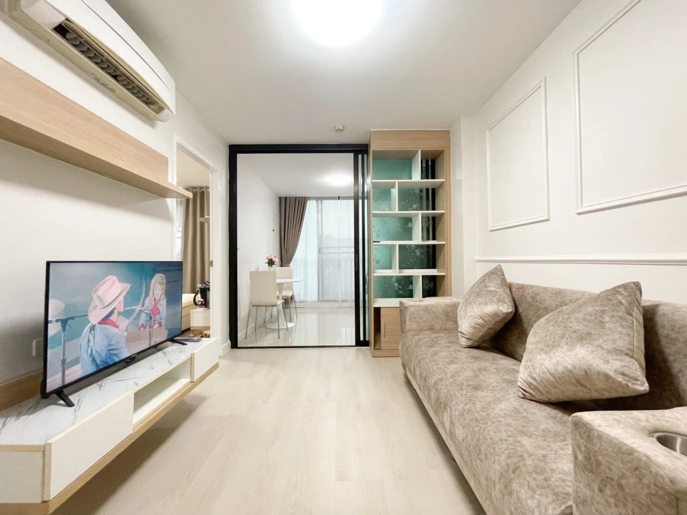 ให้เช่า Proud X2 ห้องพื้นที่ใช้สอยเยอะ ตกแต่งคุมโทน เฟอร์และเครื่องใช้ไฟฟ้าครบครัน หิ้วกระเป๋าเข้าอยู่ได้เลยจ้า