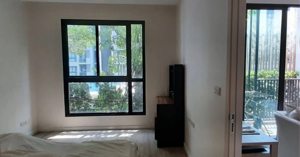 ให้เช่า Quinn Ratchada 17  ชั้น 5 วิวสระ + ต้นไม้เขียวรอบห้อง บรรยากาศสงบ เป็นส่วนตัว ให้ความรู้สึกเหมือนอยู่รีสอร์ทกลางเมือง