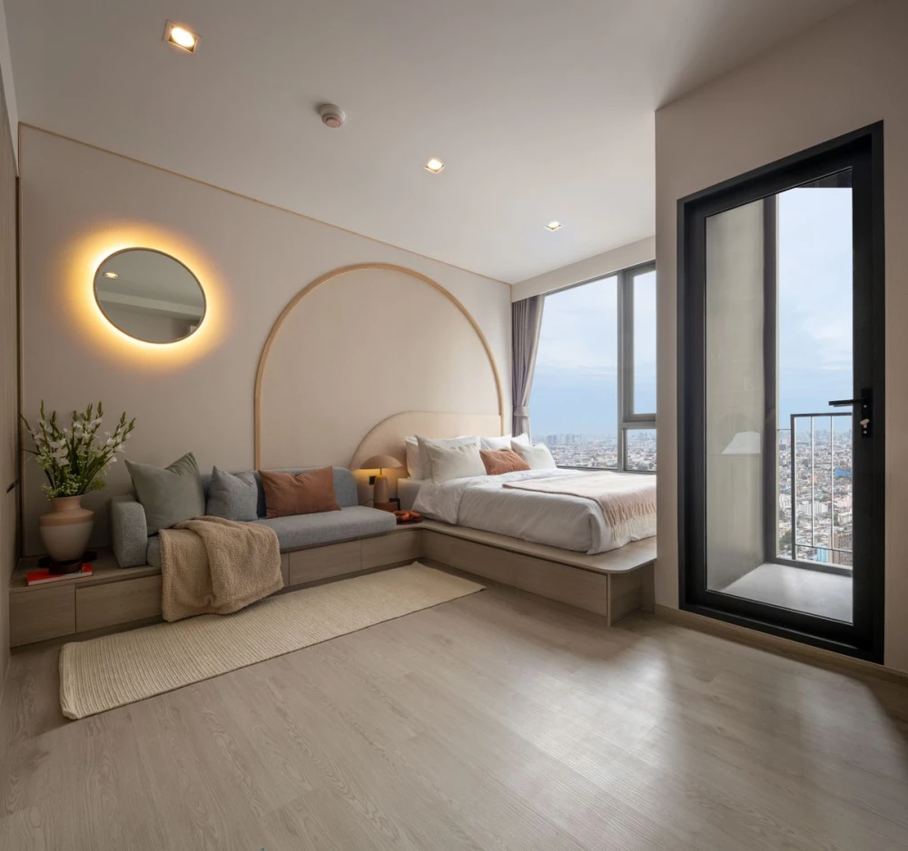 ให้เช่า Reference Sathorn - Wongwianyai ห้องสตูดิโอ ชั้น 9 ตกแต่งคุมโทน เครื่องใช้ไฟฟ้าครบครัน จองด่วน
