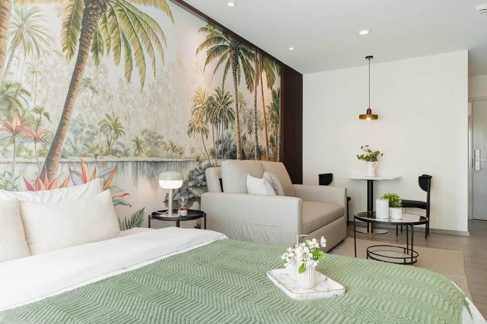 ให้เช่า Regent Home บางนา ชั้น 10 วิวสระ อาคาร D ตกแต่งวอลเปเปอร์แบบดูดีมีสไตล์ น่าอยู่มากๆ