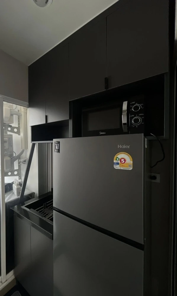 ให้เช่า Regent Home Bangna ชั้นสูงมาก วิวแม่น้ำเจ้าพระยา ติดบันไดหนีไฟ ไม่มีห้องตรงข้าม เฟอร์นิเจอร์ตกแต่งบิ้วอินวัสดุอย่างดี รีบจองเลย