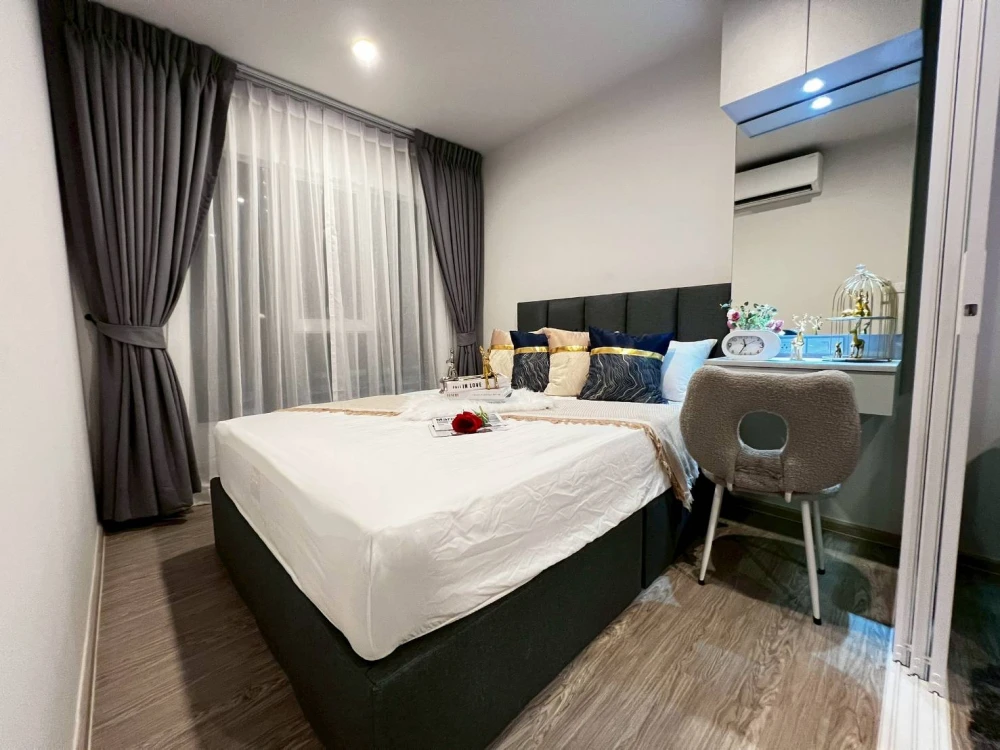 ให้เช่า Regent Home Bangna ตึก B วิวนอก วิวโล่ง ได้วิวแม่น้ำ มีเฟอร์นิเจิอร์ครบ Built-In พร้อมเข้าอยู่ได้ทันที