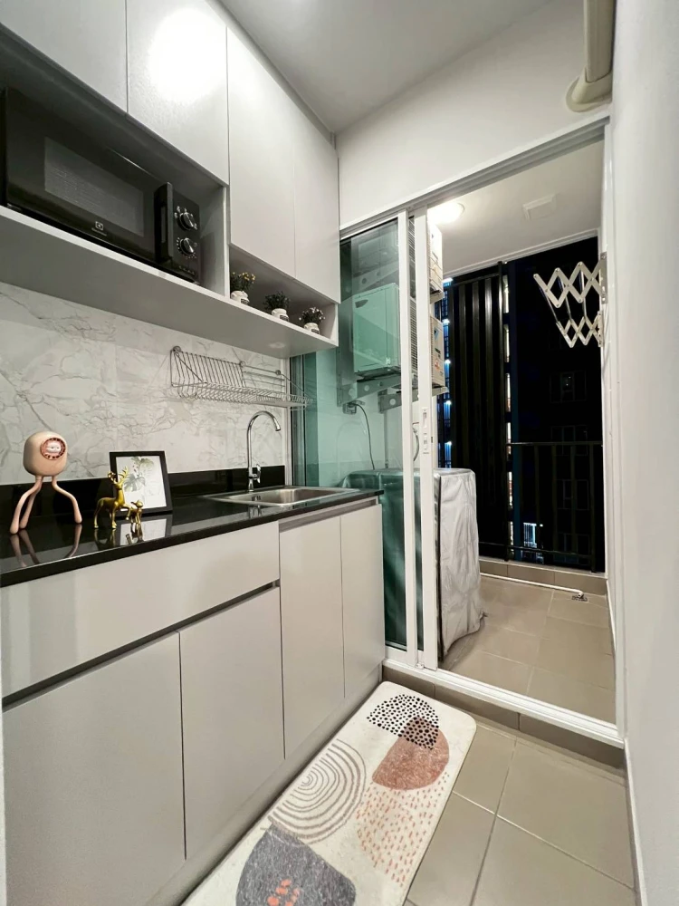 ให้เช่า Regent Home Bangna ตึก B วิวนอก วิวโล่ง ได้วิวแม่น้ำ มีเฟอร์นิเจิอร์ครบ Built-In พร้อมเข้าอยู่ได้ทันที