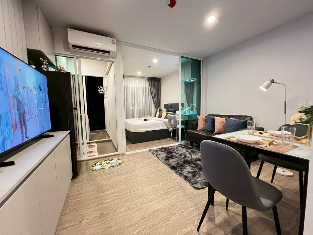 ให้เช่า Regent Home Bangna ตึก B วิวนอก วิวโล่ง ได้วิวแม่น้ำ มีเฟอร์นิเจิอร์ครบ Built-In พร้อมเข้าอยู่ได้ทันที